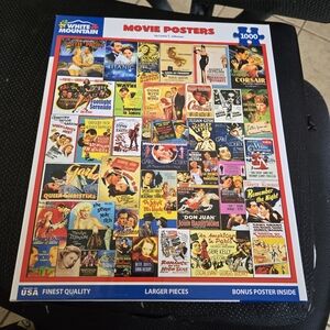 White Mountain Movie Posters Art Print - Red, Blue, Yellow